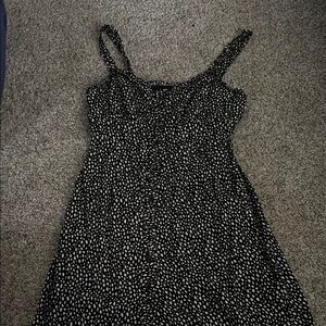 Rue21 Black and White Spaghetti Strap Mini Sundress